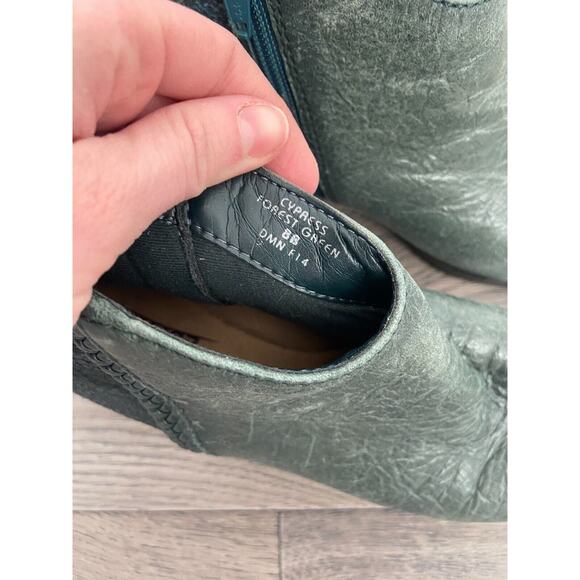 LAST CHANCE Earth Ankle Boots Women's 8B Blue Cypress Forest Green Leather - Picture 3 of 7
